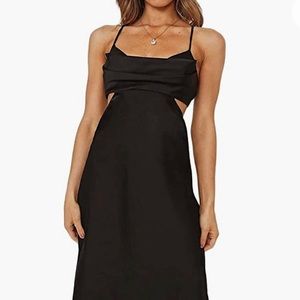 Fiemaoves Maxi Silk Dress